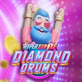 Hyper Strike Diamond Drums slot logo by Gameburger Studios at Winbig21 Casino